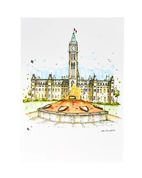 Centennial Flame and Parliament Building Sketch
