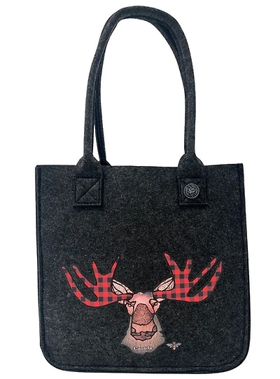 Small Funky Moose Tote Bag