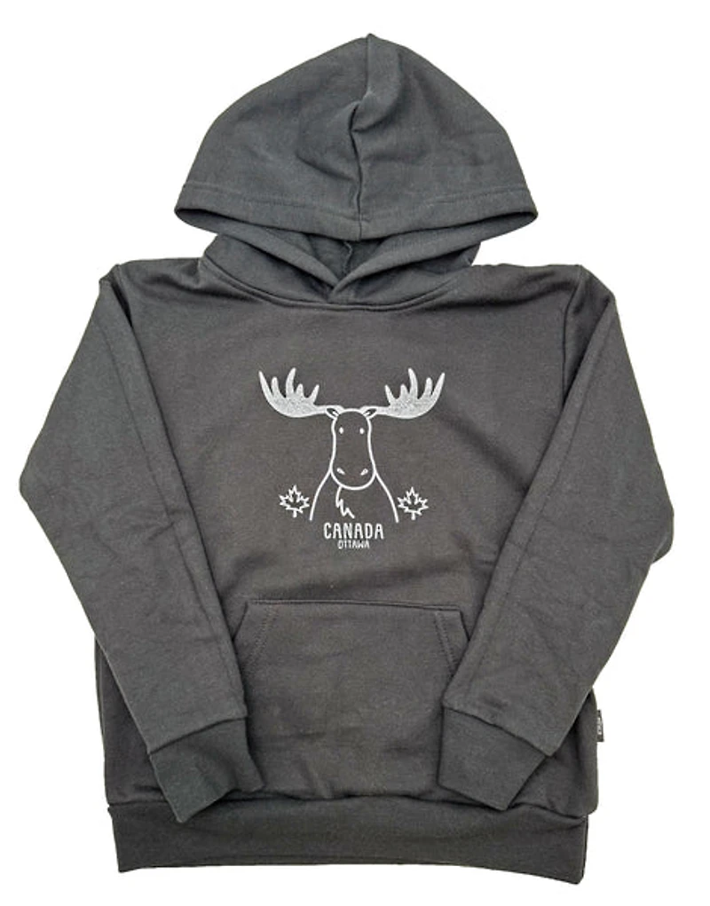 Youth Ottawa Canada Moose Hoodie - Black