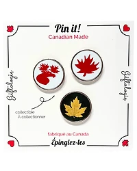 Maple Leaf Set of 3 Pins