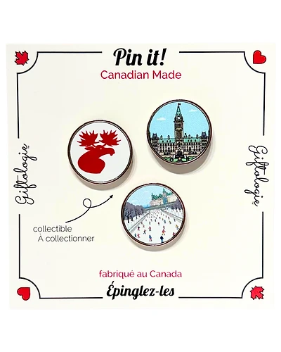 Ottawa Set of 3 Pins
