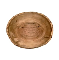 Handcrafted Ambrosia Maple Bowl with Wane Edge