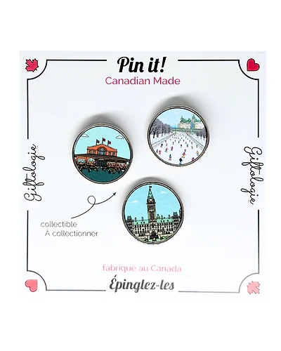 Downtown Ottawa Set of 3 Pins
