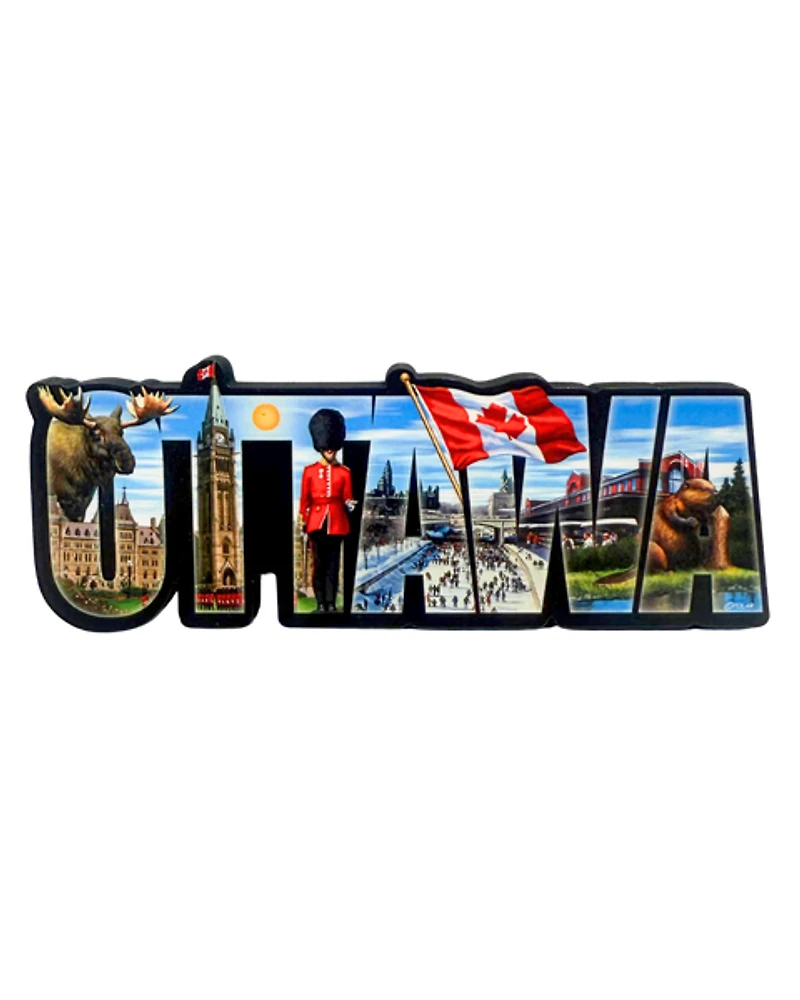 Ottawa Word Collage Magnet