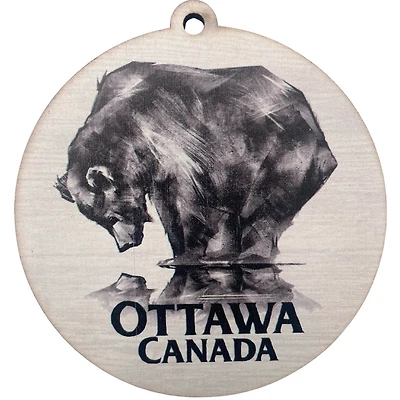 Ottawa Canada Reflecting Bear Ornament