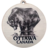 Ottawa Canada Reflecting Bear Ornament