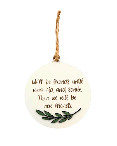 Senile Friends Round Ornament