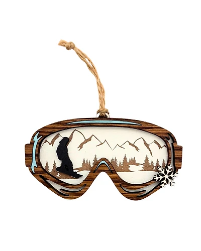 Snowboard Goggles Ornament