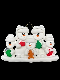 Christmas Family of 5 Ornament