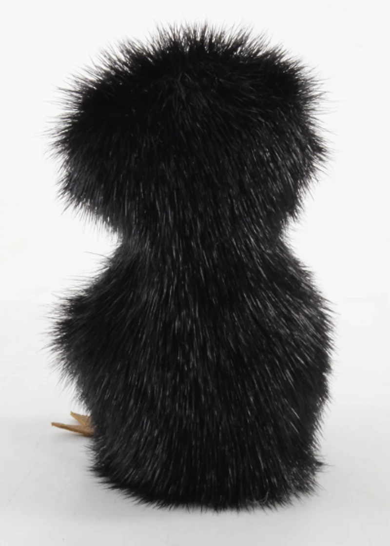 Black Sealskin Ookpik (Owl