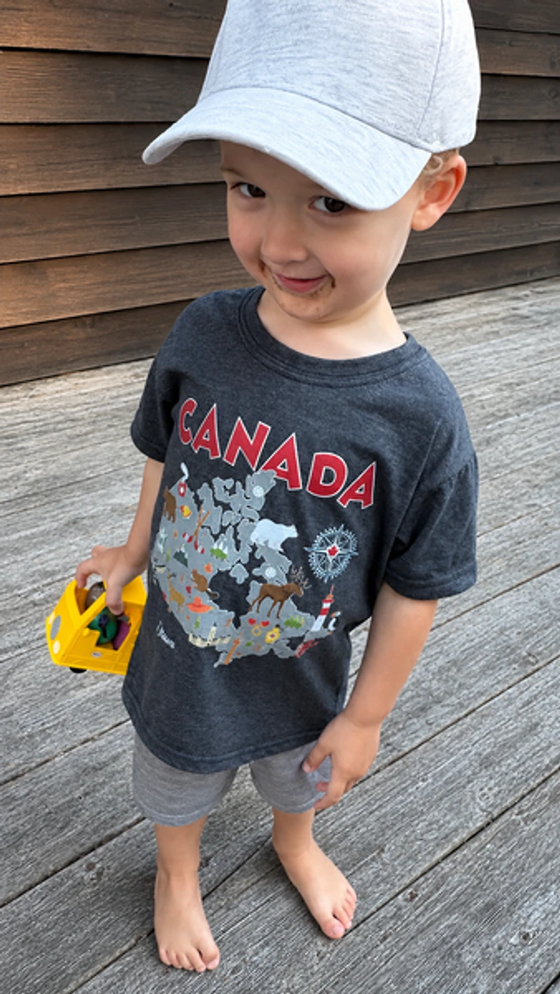 Kid's Map of Canada T-Shirt