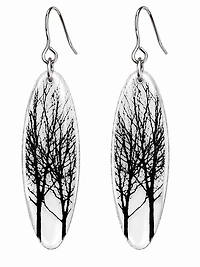 Oval Trees Earrings