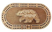 Travel Size Bear Cribbage Board