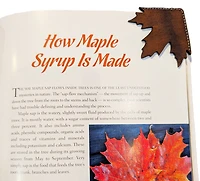 Maple Leaf Leather Bookmark