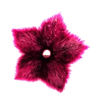 Sealskin Flower Hair Pin