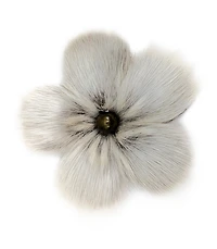 Sealskin Flower Hair Pin