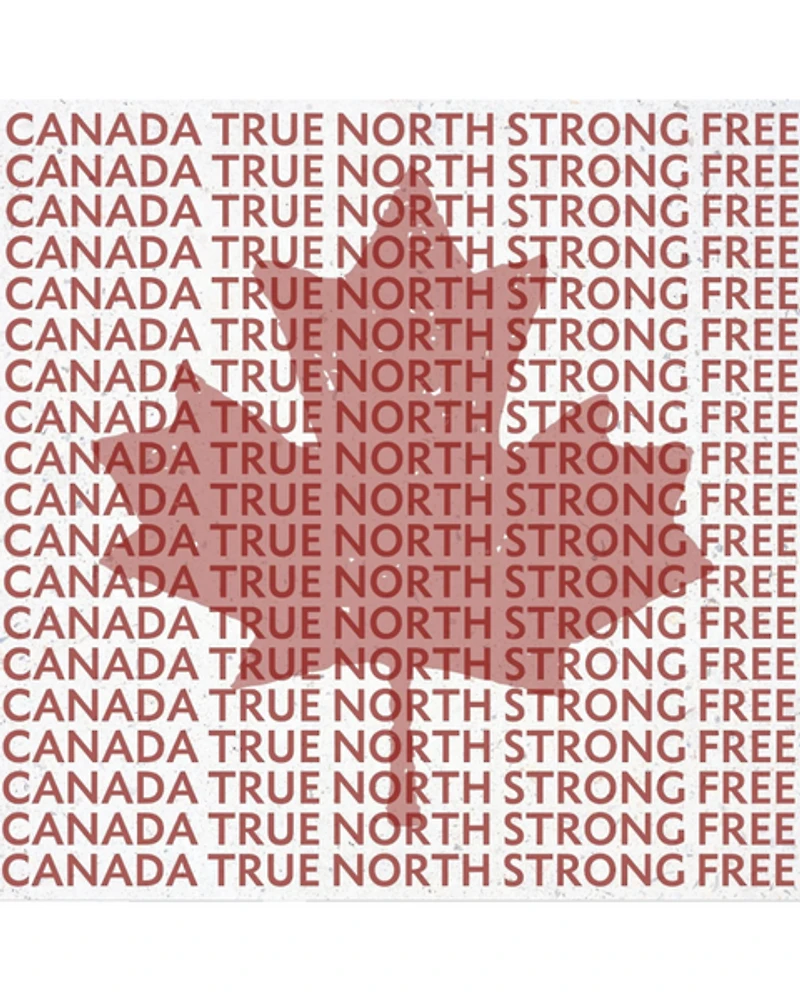 Canada True North Strong and Free Coaster