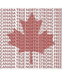 Canada True North Strong and Free Coaster