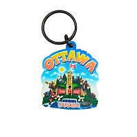 Ottawa Cartoon Painted Keychain