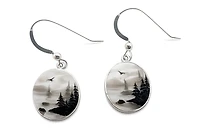 Cedar Mist Hook Earrings