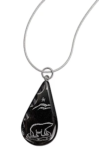 Baleen Standing Bear Pendent - Sandy Maniapik
