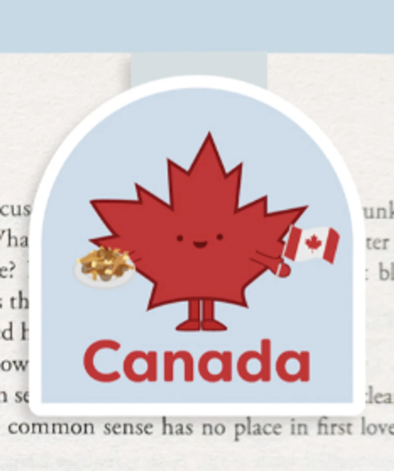Maple Leaf Poutine Magnetic Bookmark