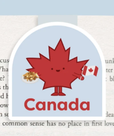 Maple Leaf Poutine Magnetic Bookmark