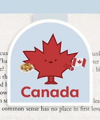 Maple Leaf Poutine Magnetic Bookmark