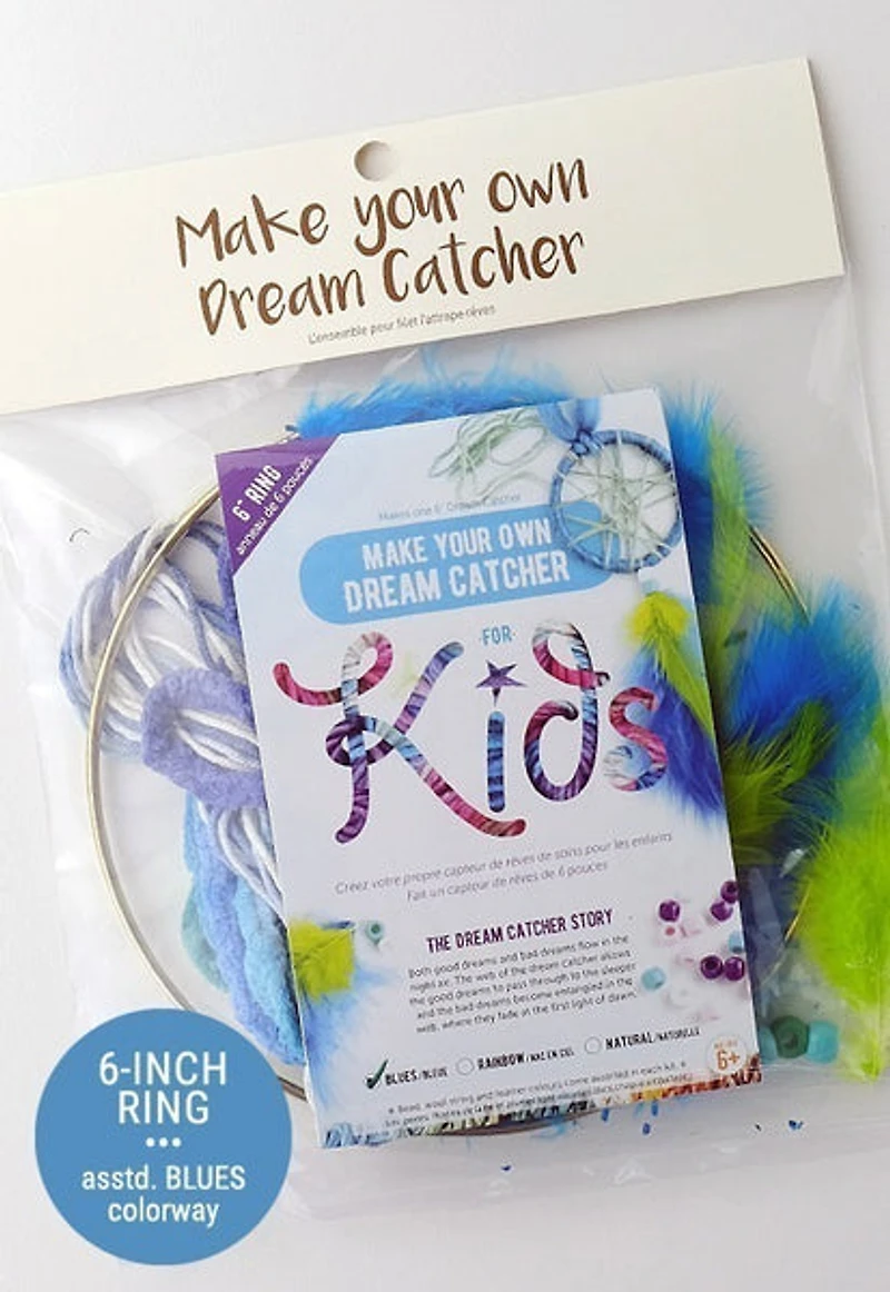 Kids Dream Catcher Kit - Blue