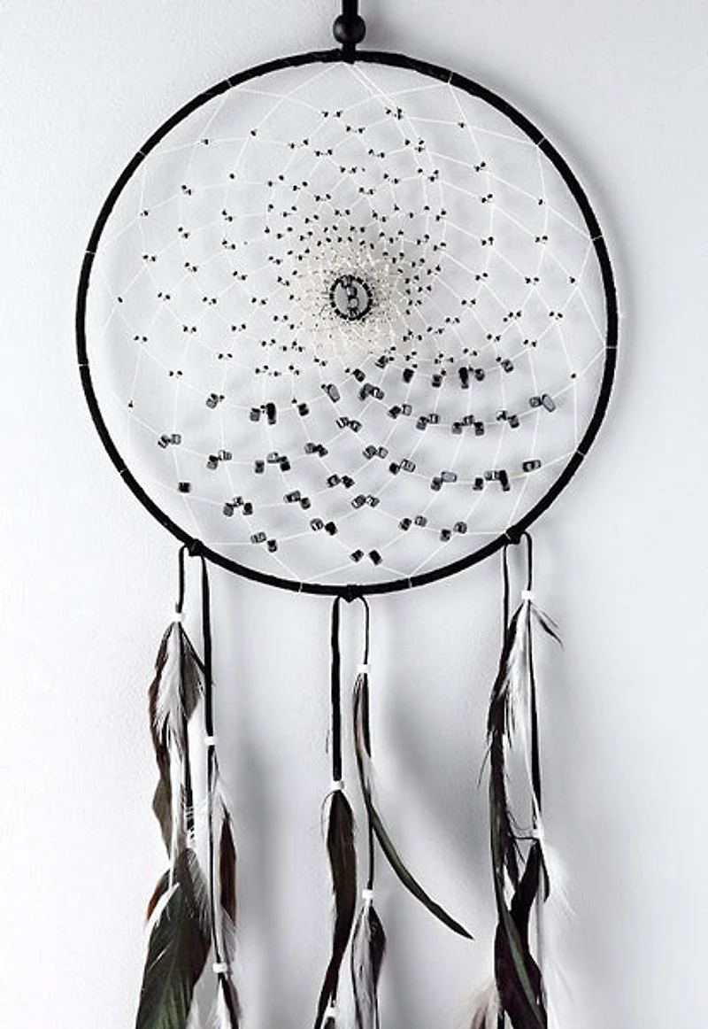 First Nations Dream Catcher - Energy Flow (Hematite)