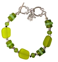 Cultured Sea Glass Bracelet Green