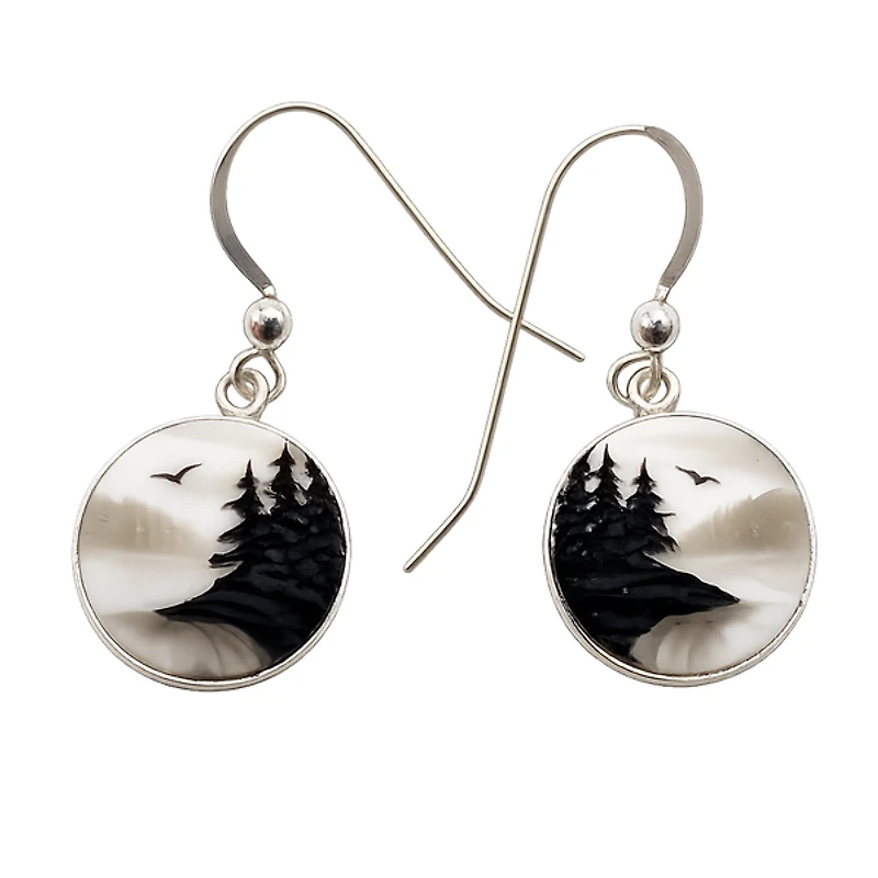 Island Mist Hook Earrings