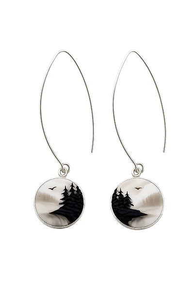 Island Mist Hook Earrings