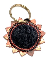Beaded Sealskin Keychain