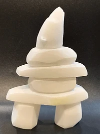 "Inukshuk & Polar Bear" - Kuzy Curley