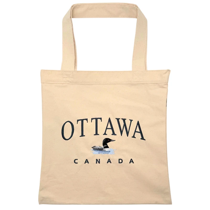Ottawa Canada Canvas Tote Bag - Loon