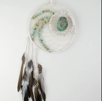 First Nations Dream Catcher - Energy Flow with Amazonite Stones