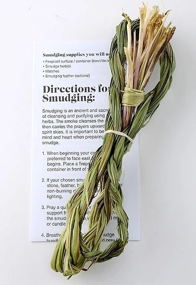 Traditional First Nations Smudge Braid - Sweetgrass