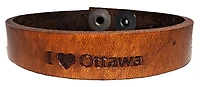 Leather "I <3 Ottawa" Bracelet
