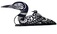 First Nations Loon and Baby - Standing