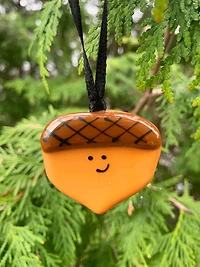 Fused Glass Acorn Ornament