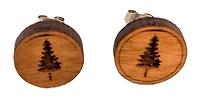 Wooden Trees Stud Earrings