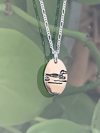 Silver Loon Necklace