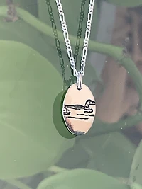 Silver Loon Necklace