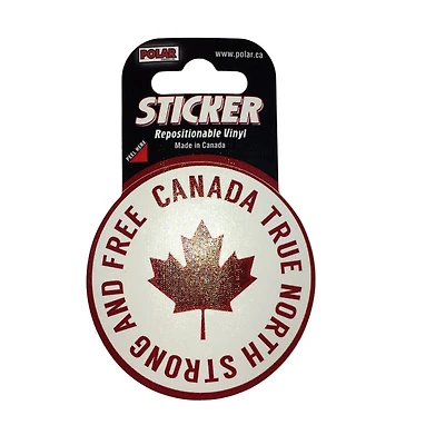 Red Maple Leaf Sticker