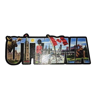 Ottawa Word Collage Magnet
