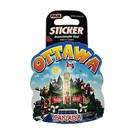 Ottawa Cartoon Painted Sticker
