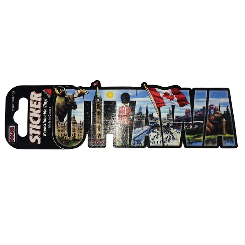 Ottawa Word Collage Sticker