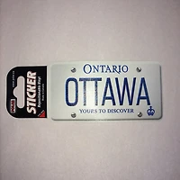 Ottawa Licence Plate Sticker