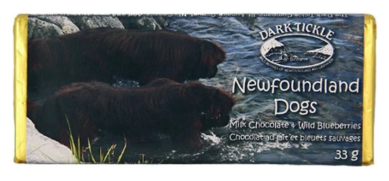 Wild Blueberry Chocolate Bar - Newfoundland Dog